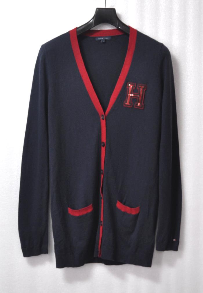 타미힐피거/여성브이넥가디건(사이즈55)