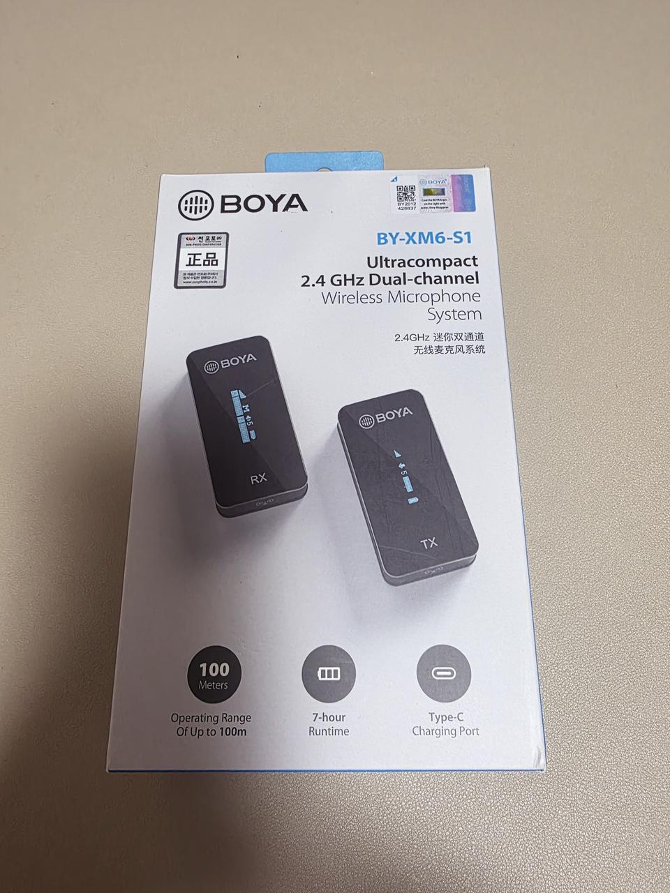 BOYA BY-XM6-S1 무선 마이크