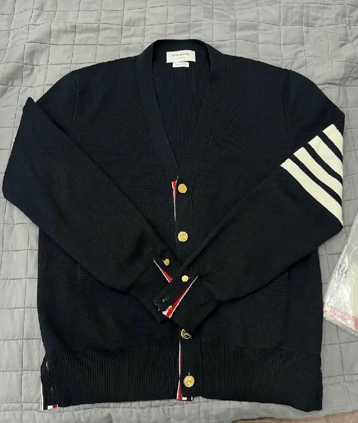 톰브라운 가디건 네이비