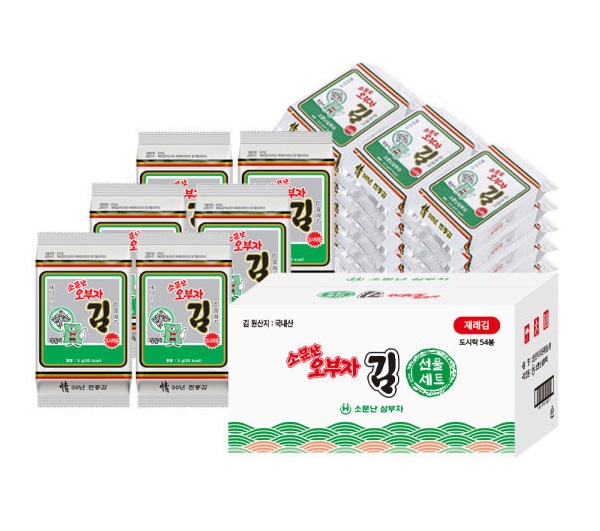 소문난오부자 재래도시락김 5g 54개