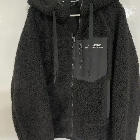 아키클래식 플리스 후드집업