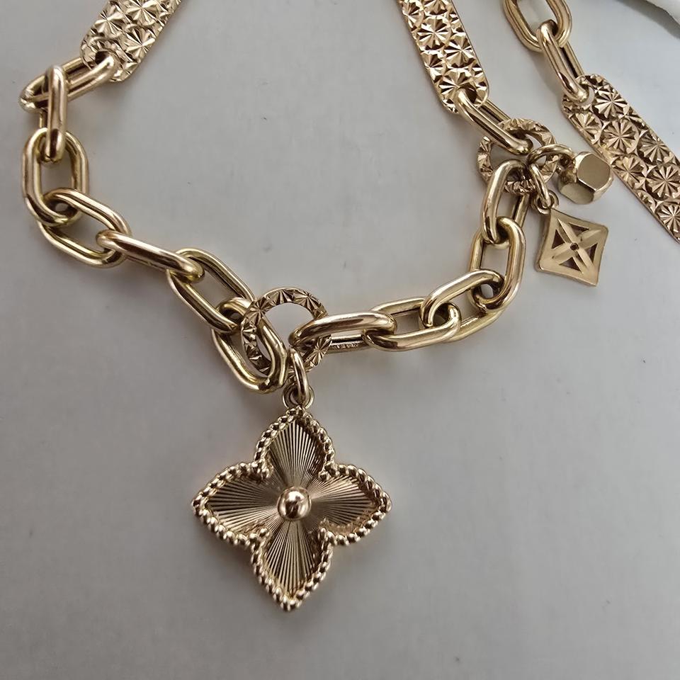 18k핑크골드 클립목걸이