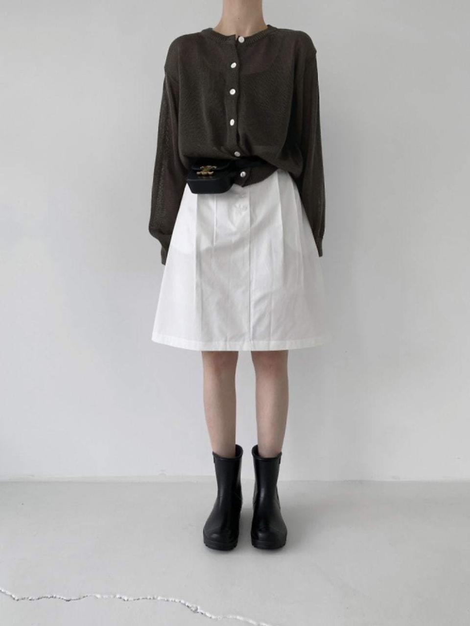 츄츄스 숏 레인부츠 장화 블랙 230