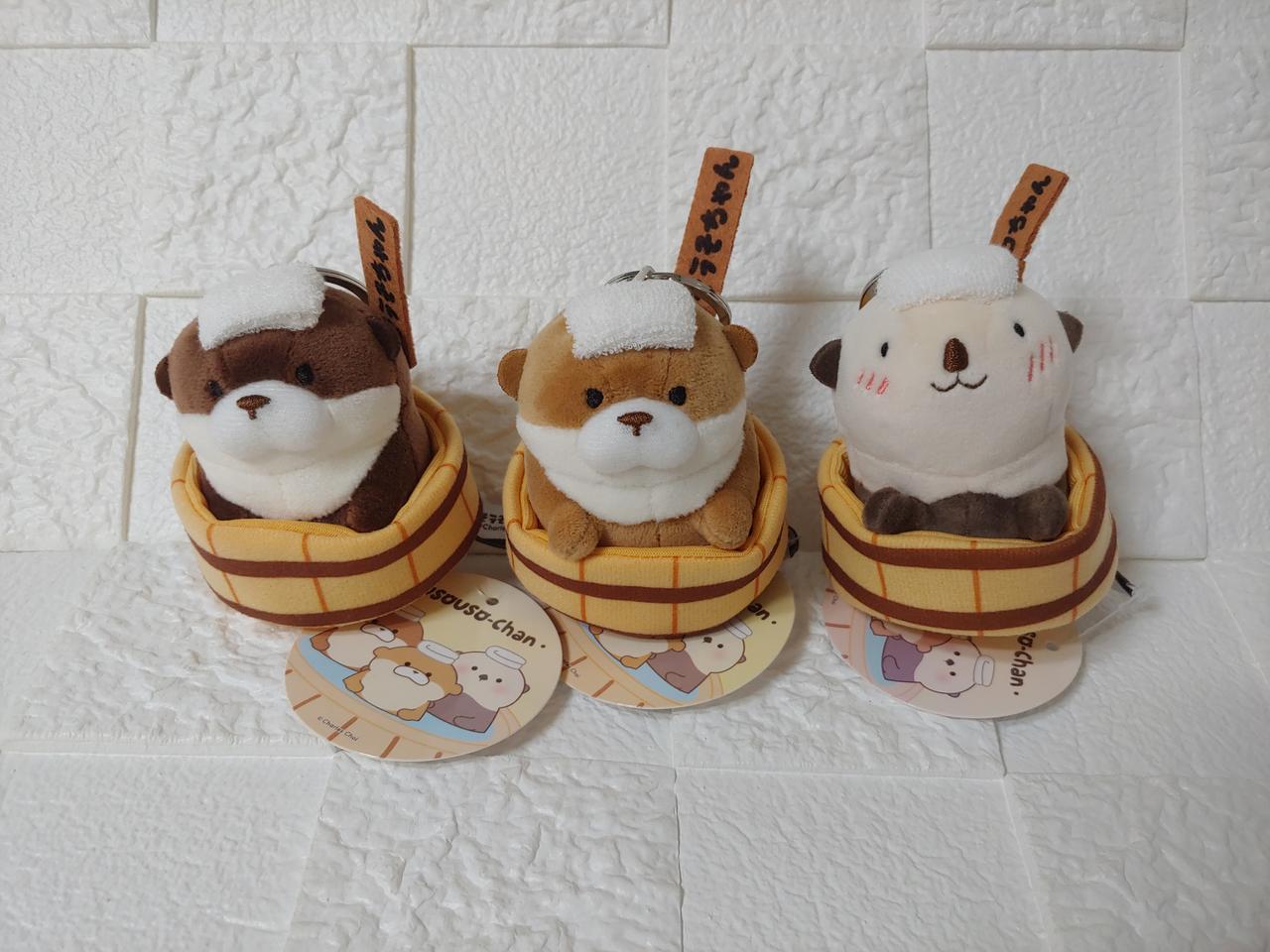 온천 우소우소짱 인형 키링 락코락코짱 인형 가방고리 새거