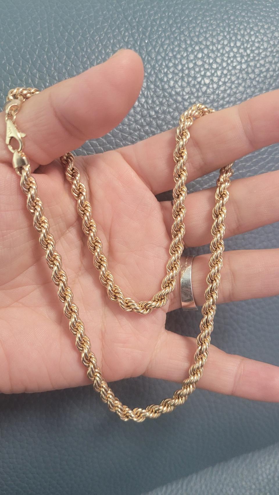 14k 로프체인 목걸이