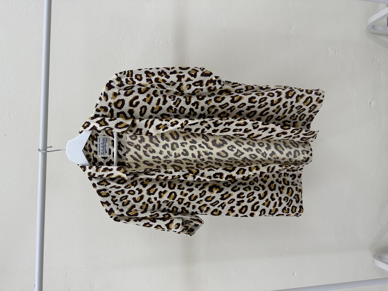 [L] 와코마리아 레오파드 하와이안 셔츠