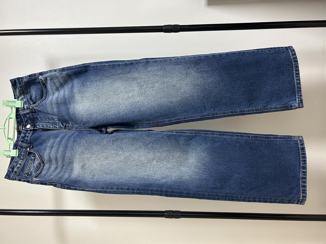 무신사 중청 와이드 데님