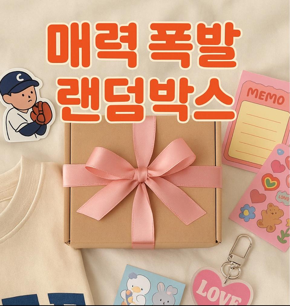 진짜 알차게 꽉 채운 랜덤박스! (수량 한정)