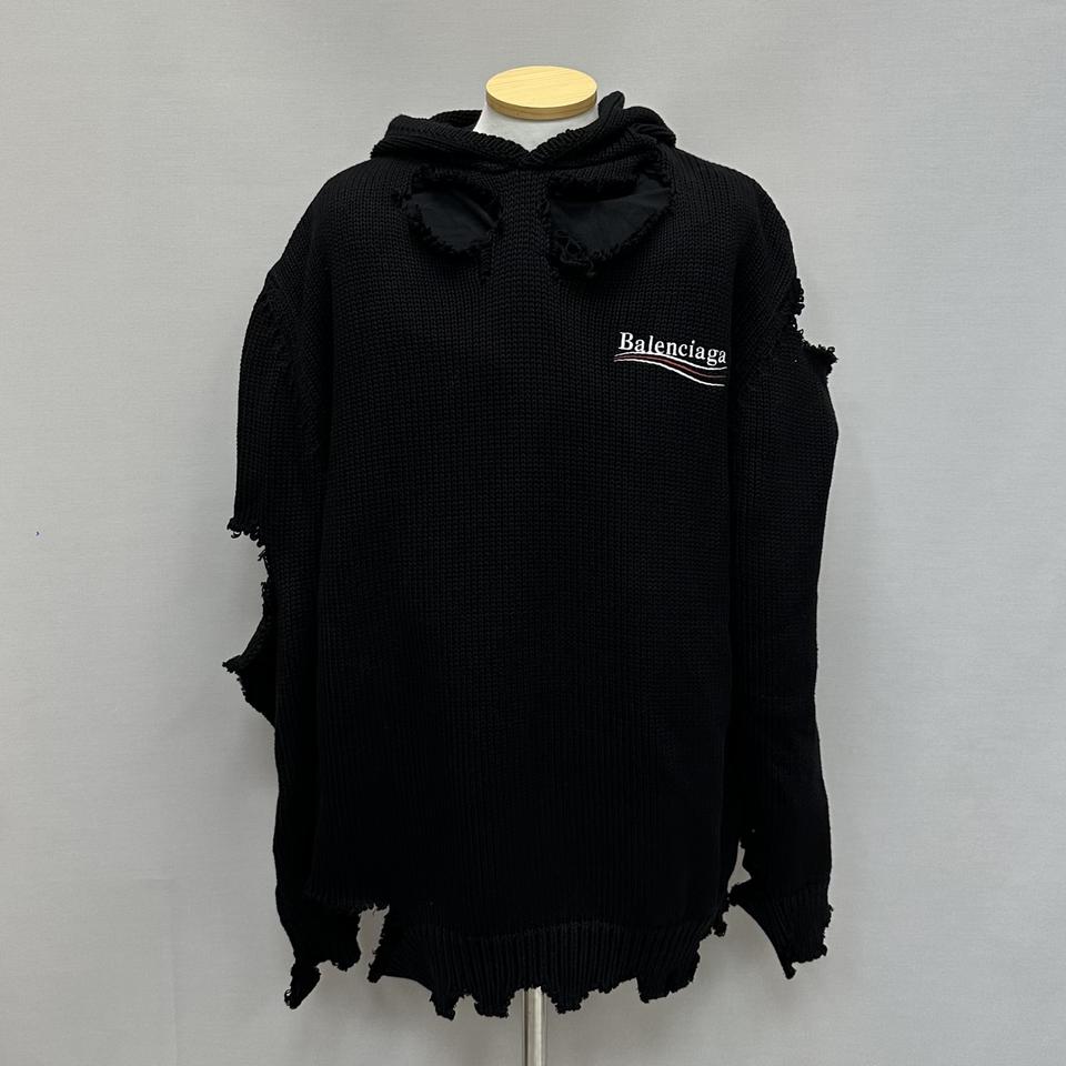 발렌시아가 폴리티컬 캠페인 디스트로이드 니트 후드티 ( 105~110 )