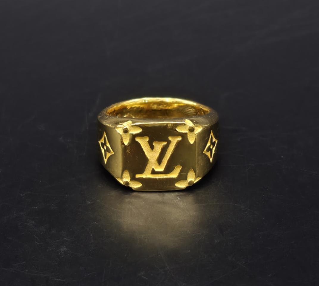24k 순금 3돈 LV 로고 반지