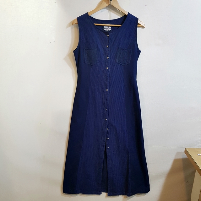 JK Denim 롱 원피스 네이비 