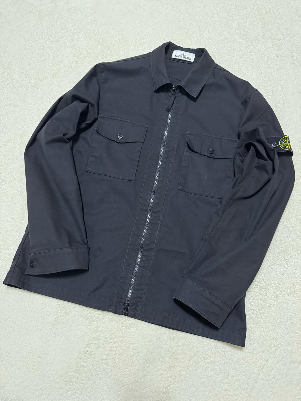 스톤아일랜드 오버셔츠 자켓 블랙 L