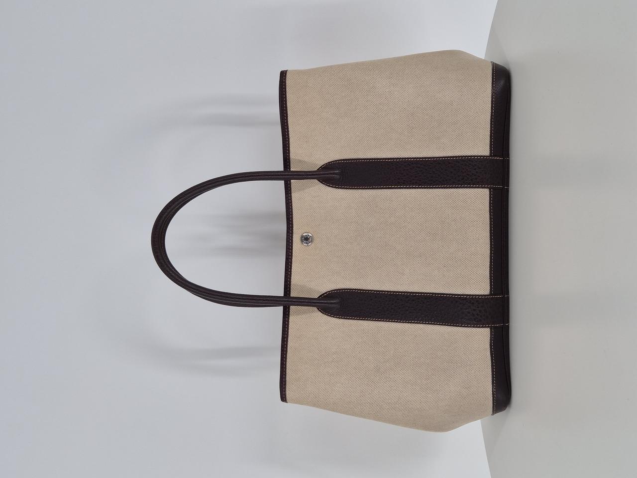 에르메스 가든파티 36 토트백 (베이지+브라운)