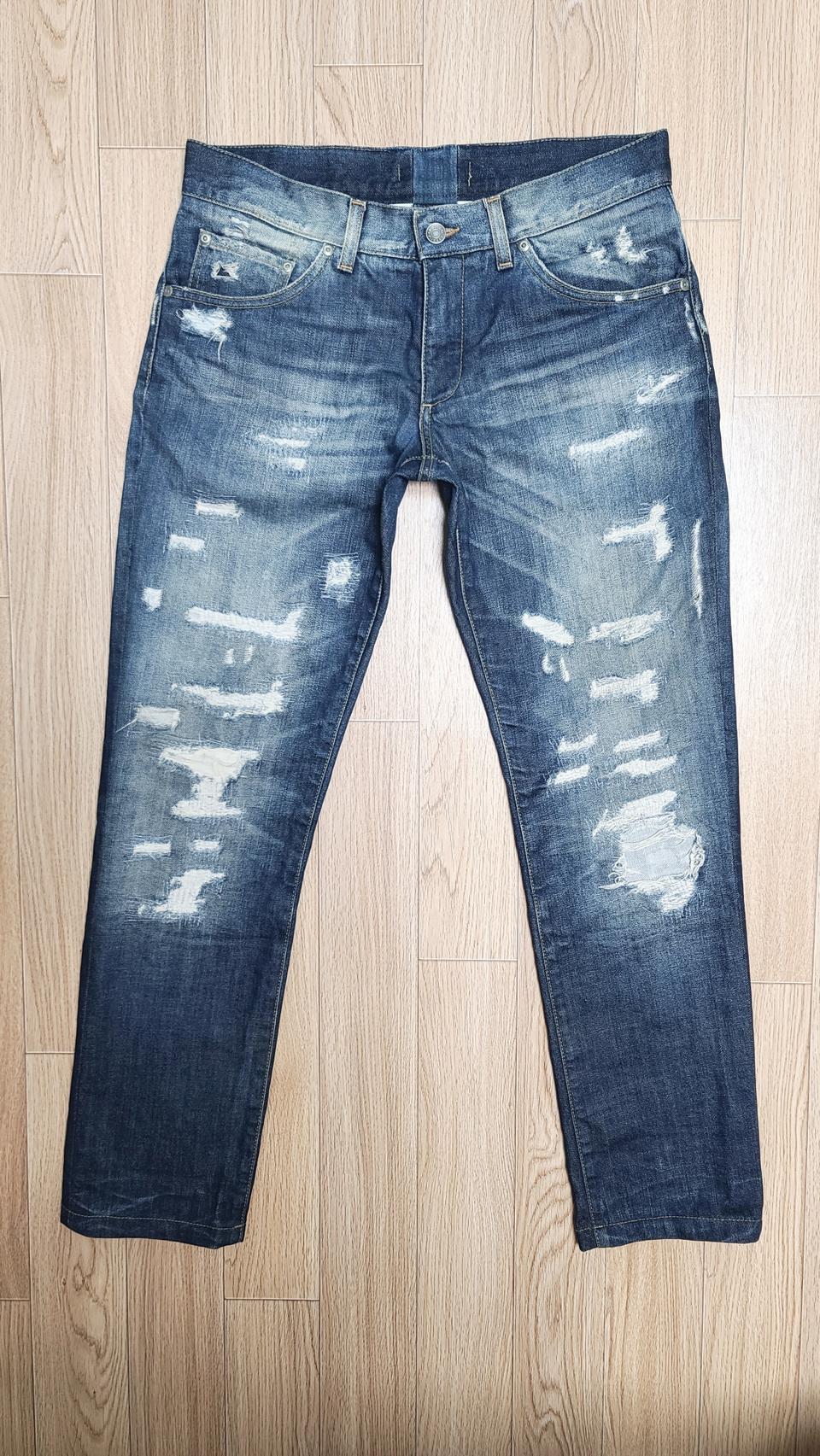 정품 돌체앤가바나 플레이트 멀티디스진 청바지 44 46