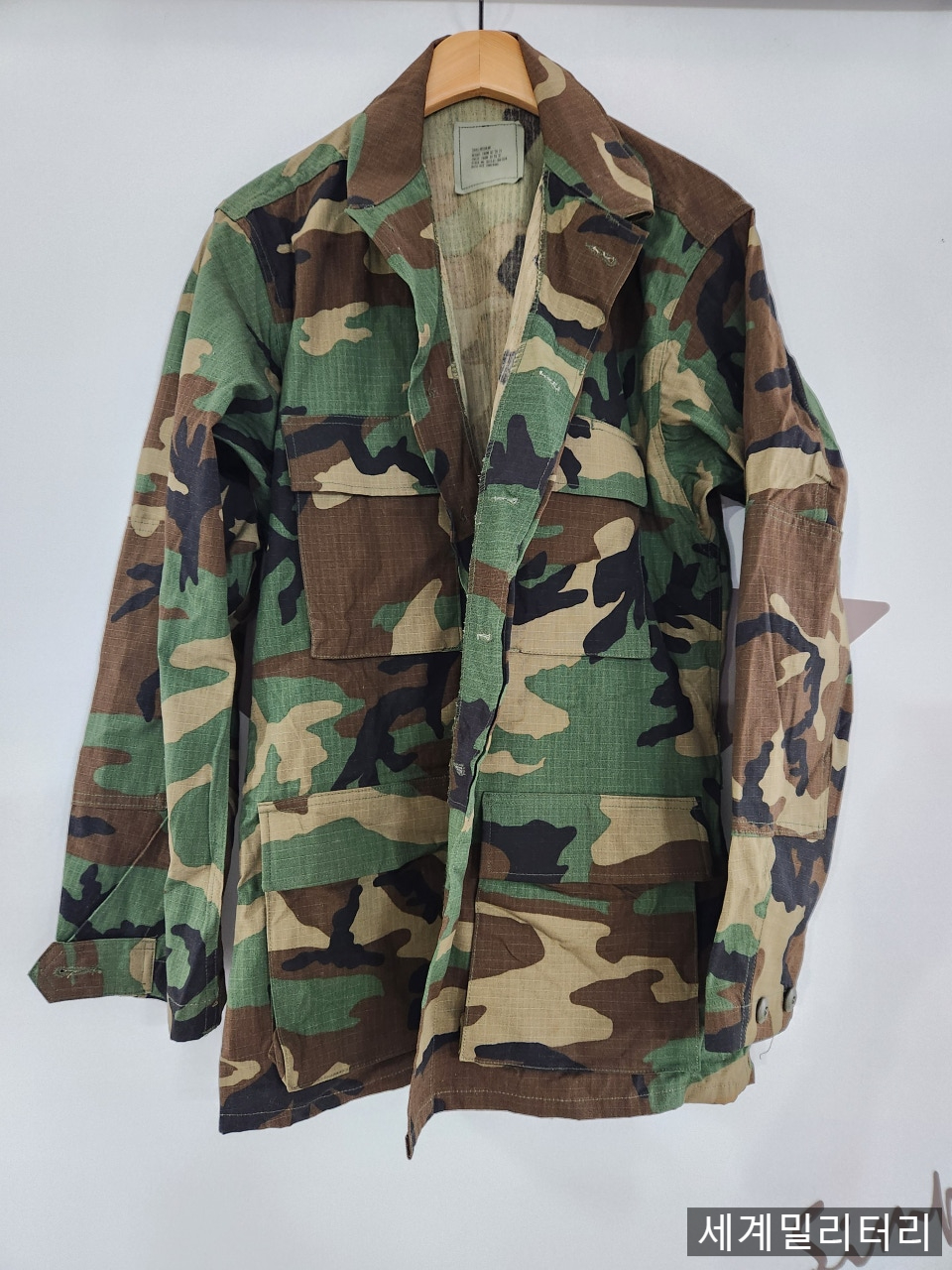 미군 오리지날 우드랜드 전투복 상의 스몰레귤러 하계용 
