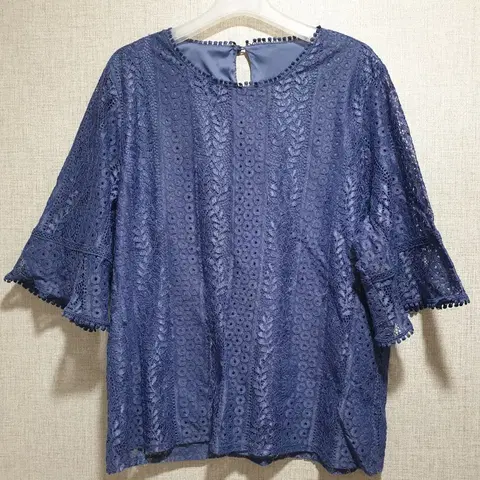 (99사이즈) 레이스 여름 나팔소매 예쁜티,티블라우스,티셔츠,여성상의