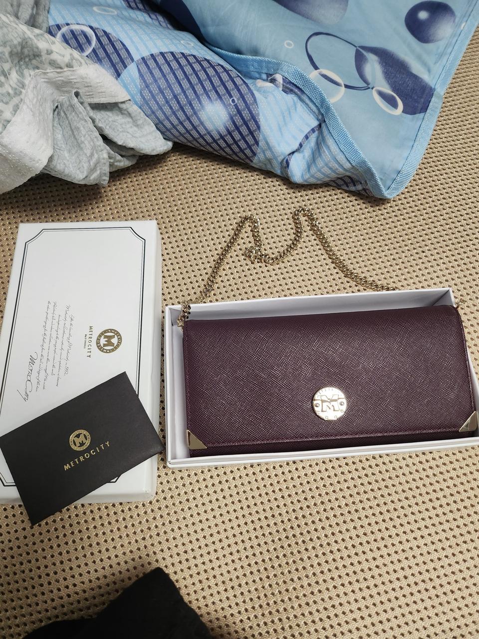 메트로시티체인장지갑 (새상품)