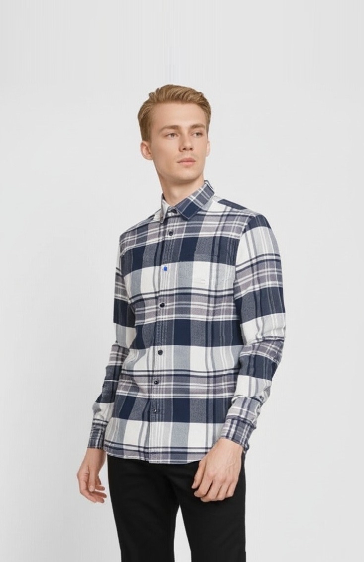 빈폴 바이크리페어샵 체크 봄 여름 셔츠 남녀공용 90사이즈 자전거 라이딩