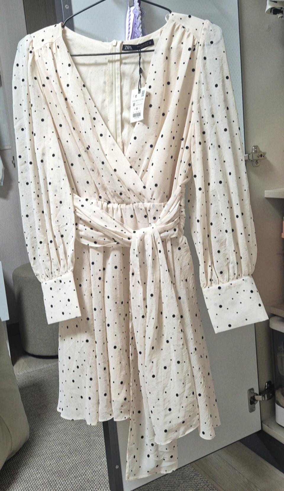 새옷 자라 도트미니원피스m(55)