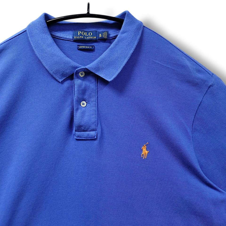 [XL] 폴로 블루 커스텀 슬림핏 반팔 pk 카라티셔츠
