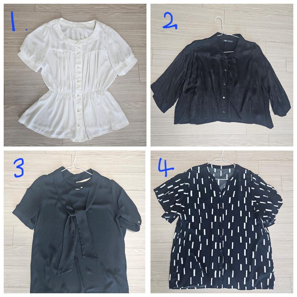 여름 블라우스 4벌 모음