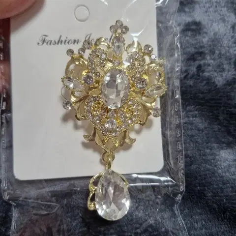 엔틱 큐빅 브로치 새상품