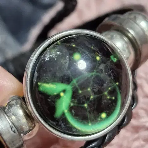 사수자리 가죽팔찌 새상품