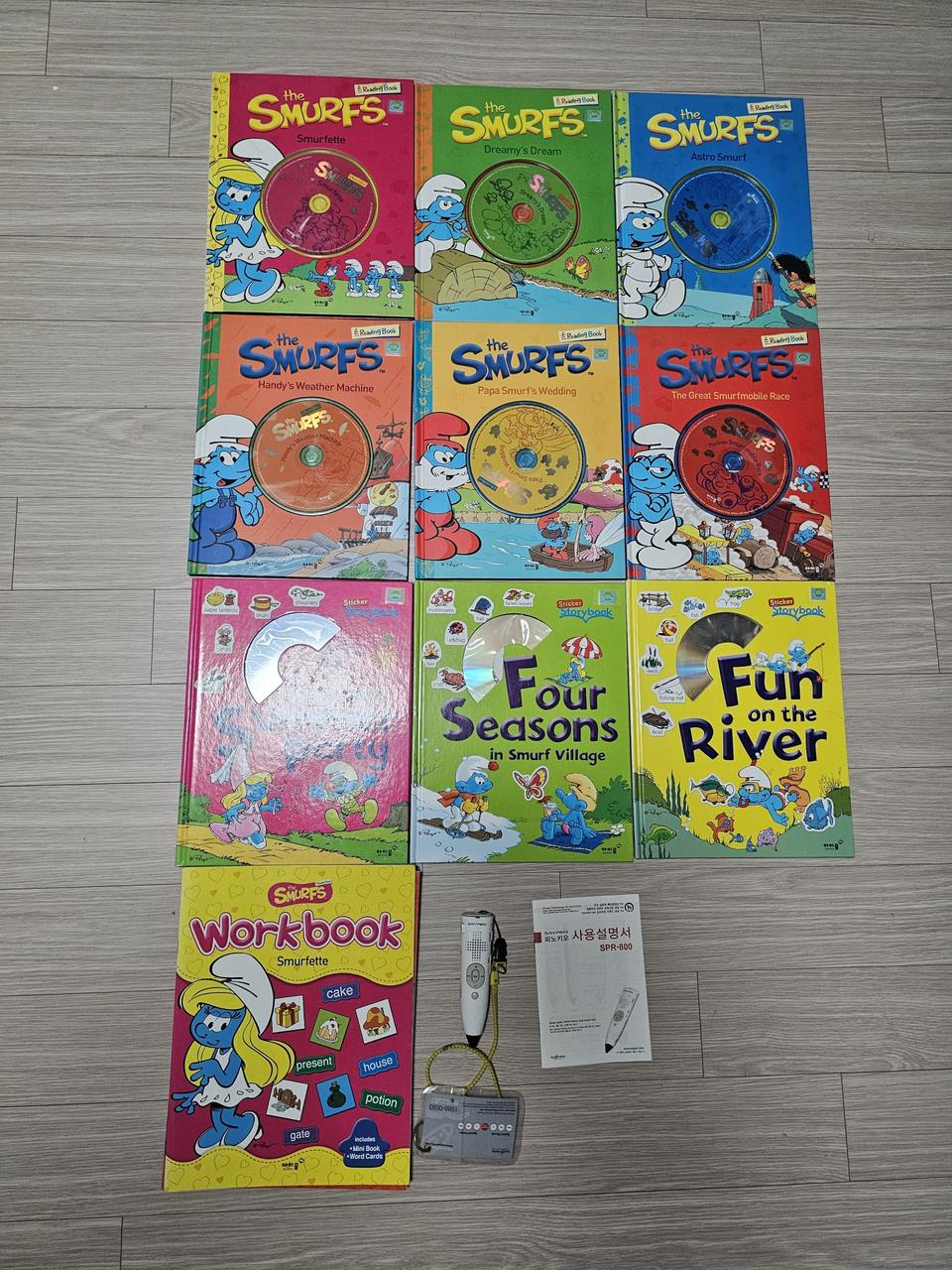 영어 스머프 리딩북 세트& 세이펜 피노키오펜