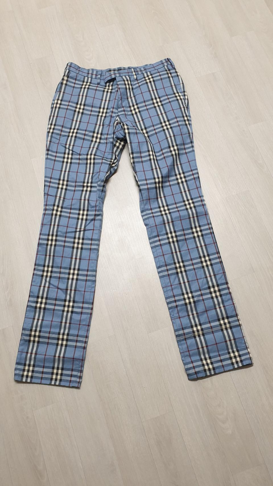 버버리 블랙라벨 체크 바지 79(30)사이즈