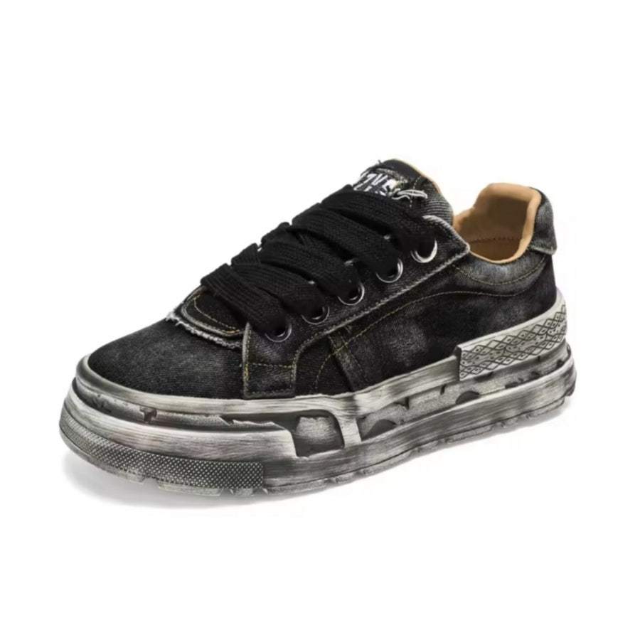 남자캔버스화 키높이 보드화 내마모성 워킹화 245~270