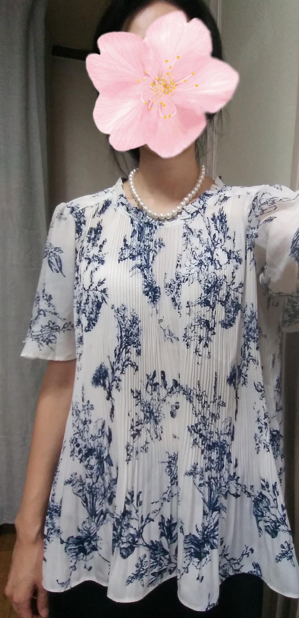 새상품)플리츠블라우스,인견블라우스