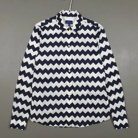 여성 S) GANT 간트 우먼스 블라우스 지그재그 코튼 셔츠 55