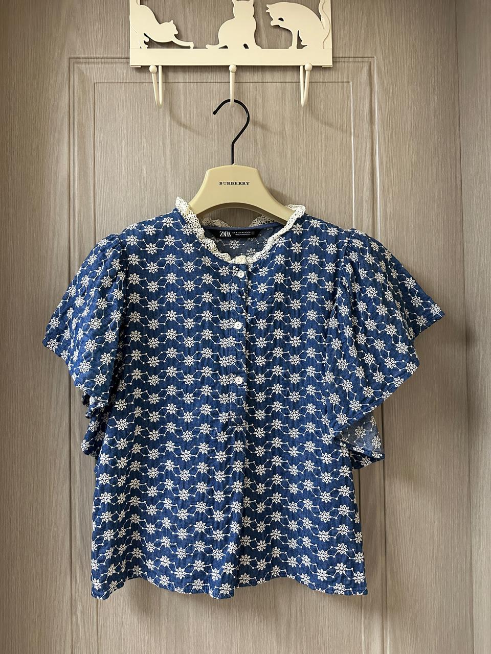 자라 자수 블라우스(미착용)