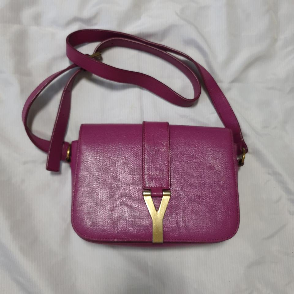 입생로랑 캔버스 박스y백 딥핑크