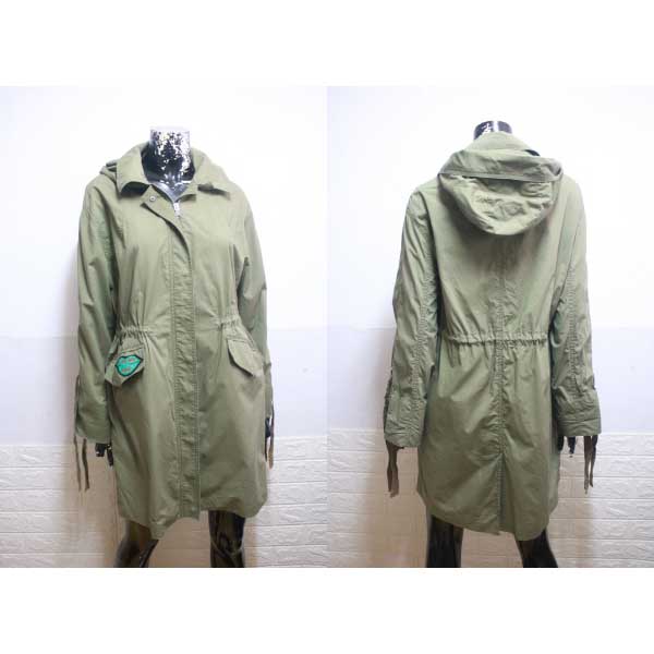 (55~66) 숲 SOUP 카키 슬림 하프 점퍼 (FREE 55~66)