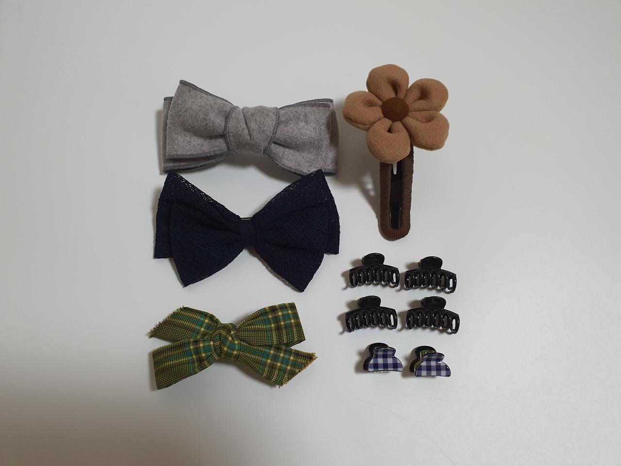 헤어 머리핀 10개 일괄