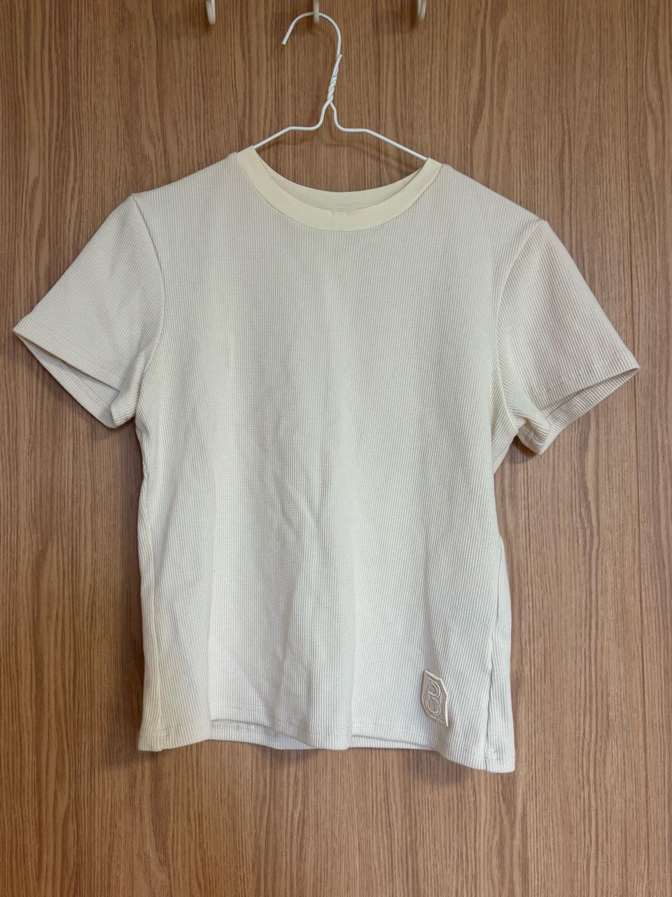 와플 아이보리 반팔