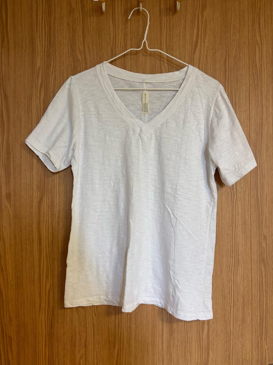 화이트 박시 티셔츠