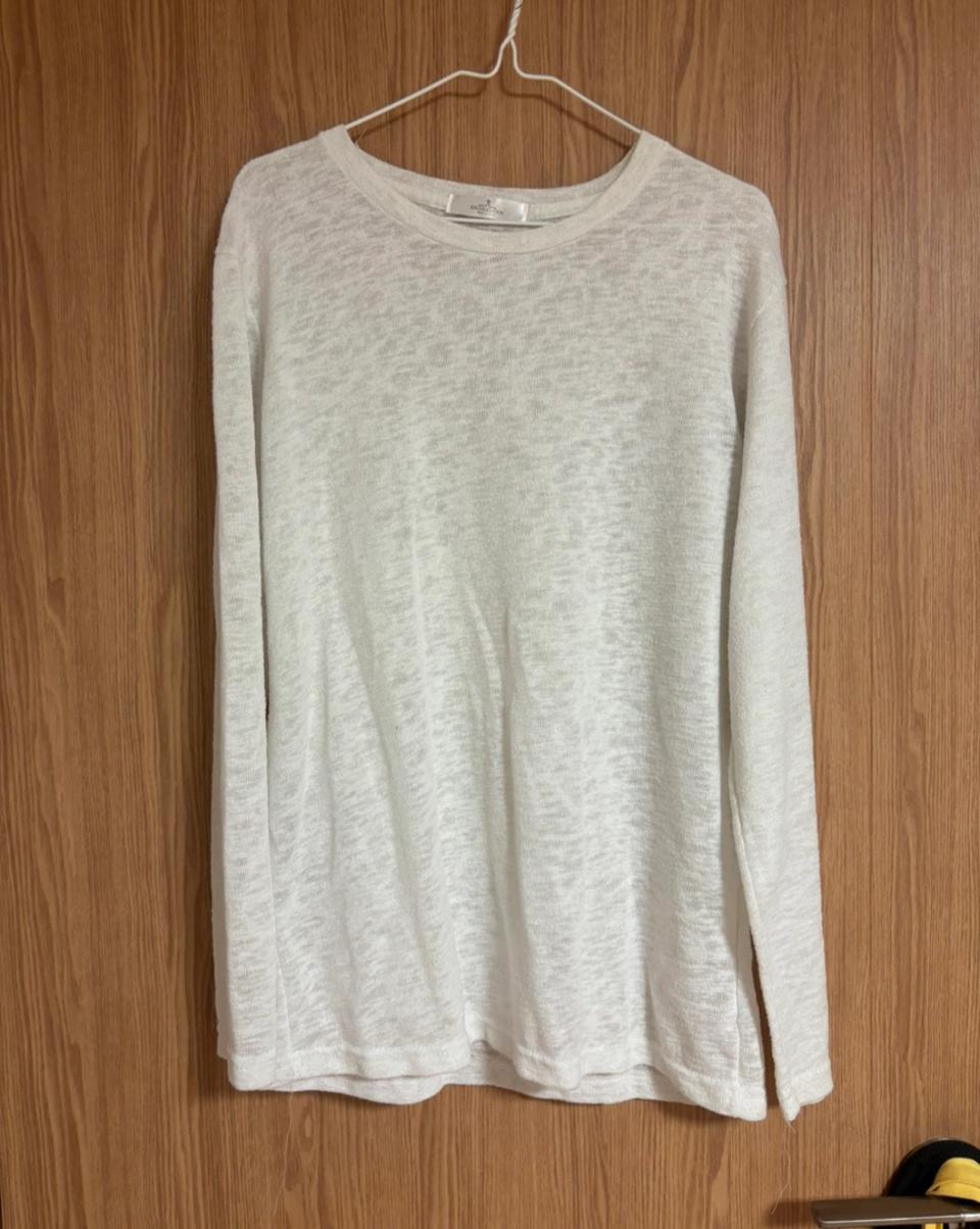 시스루 긴팔 티셔츠