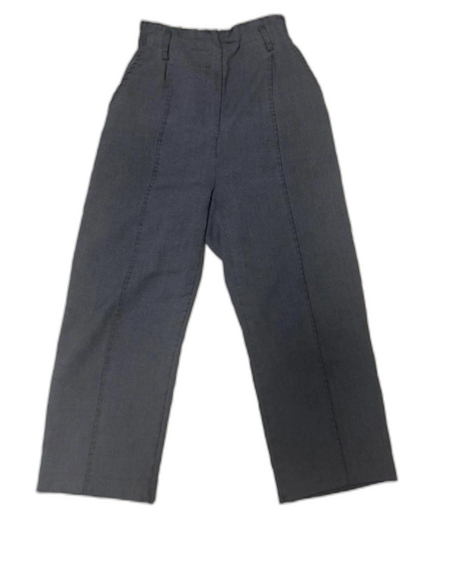 여성 그레이 슬렉스