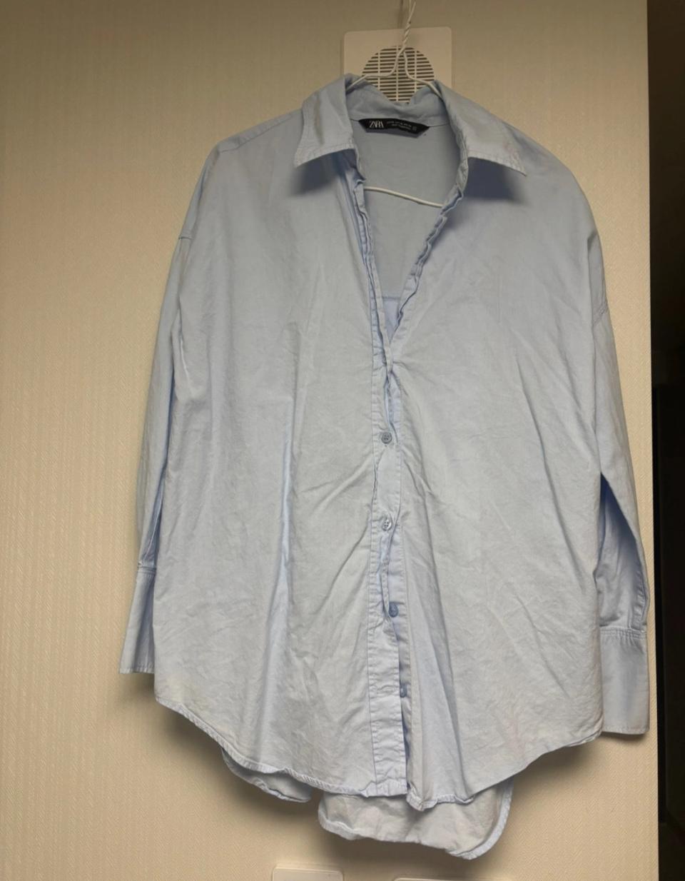 자라 하늘 셔츠
