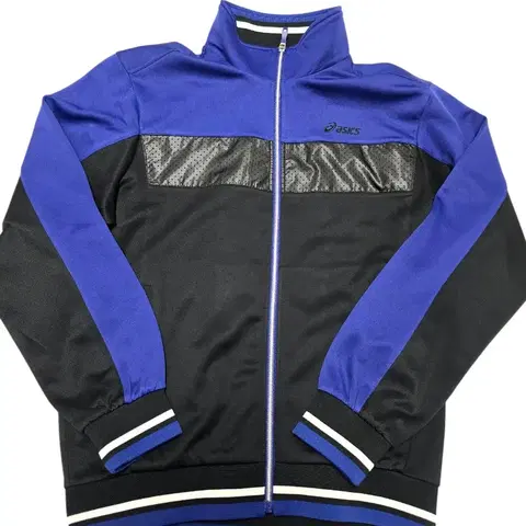 아식스 트랙탑 져지 블랙&블루 여성 M사이즈