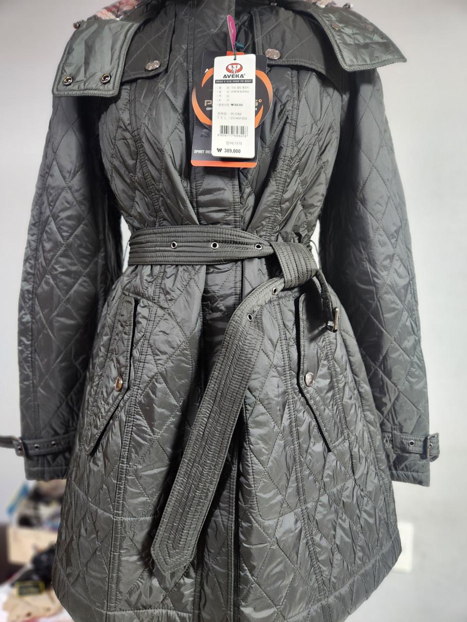 미착용 아베카골프 여성퀼팅 롱점퍼 100