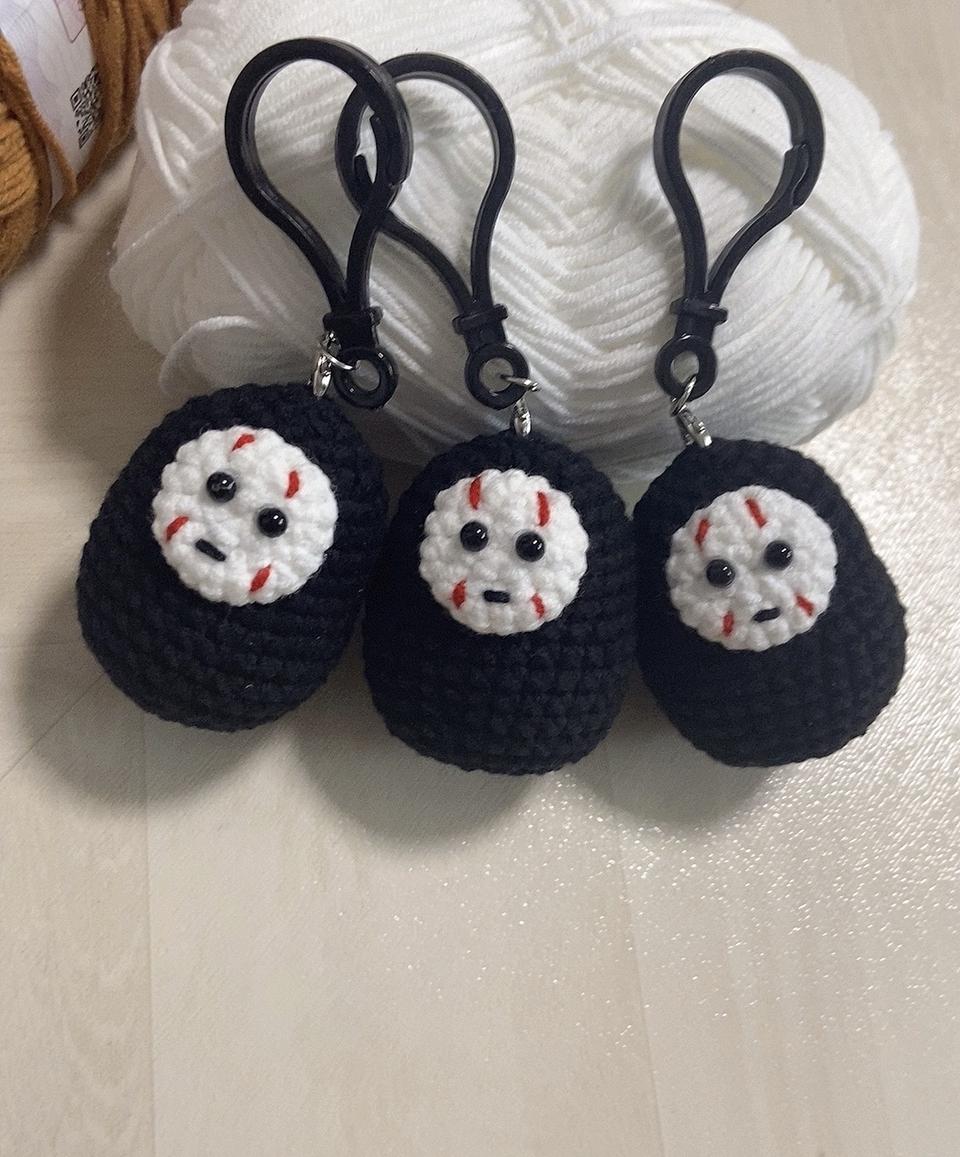 가오나사키링 가방고리 손뜨개 핸드메이드