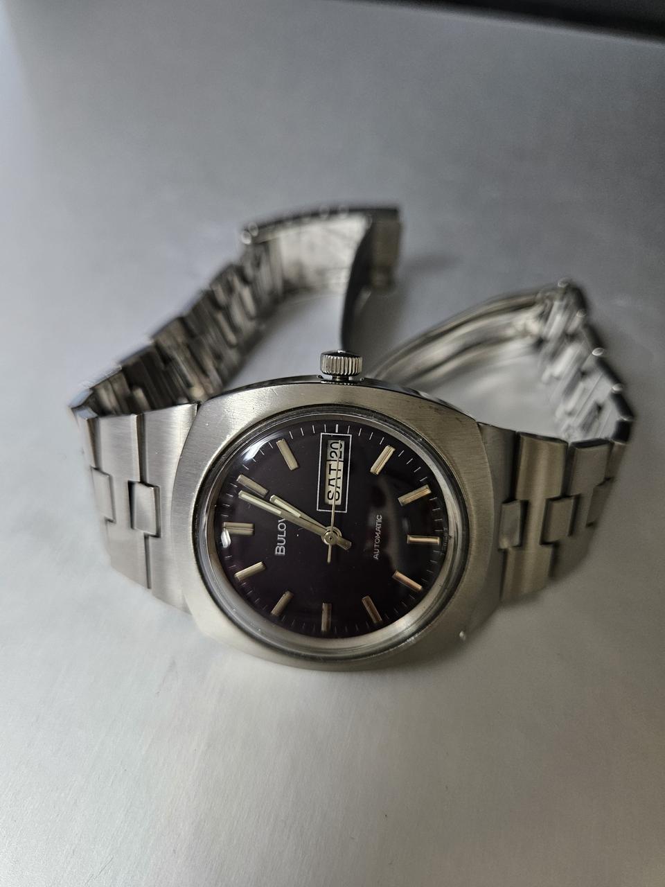 부로바 남성용 자동메탈 시계/SWISS