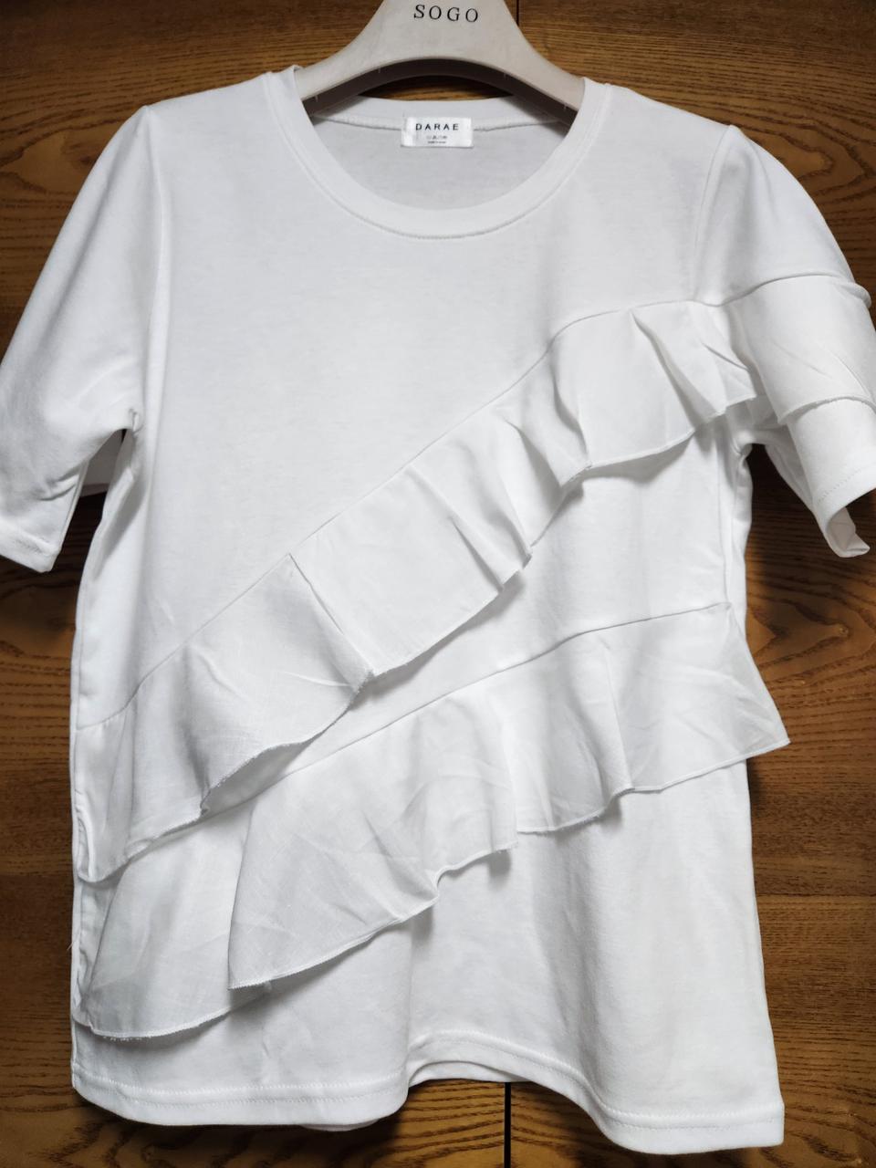 새것)화이트 러블리 코튼 티셔츠 66