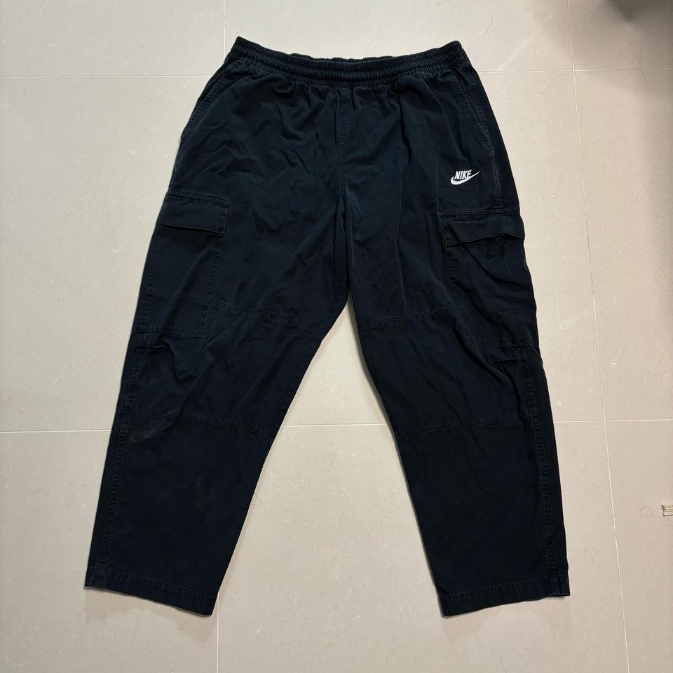 정품 나이키 퓨추라 블랙 카고팬츠 밴딩 바지