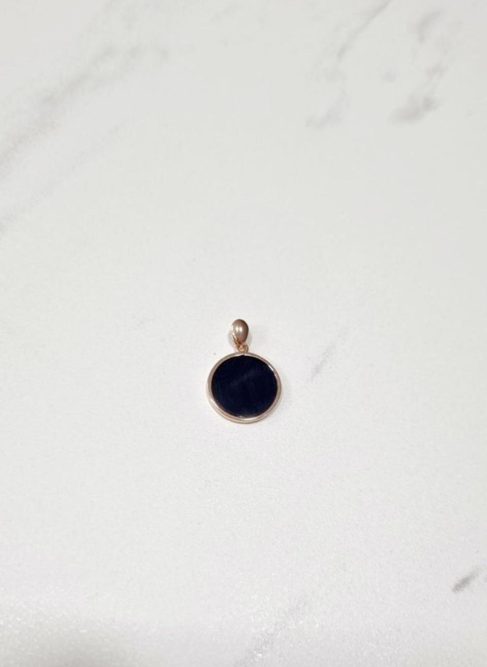 14k오닉스 펜던트 핑크골드