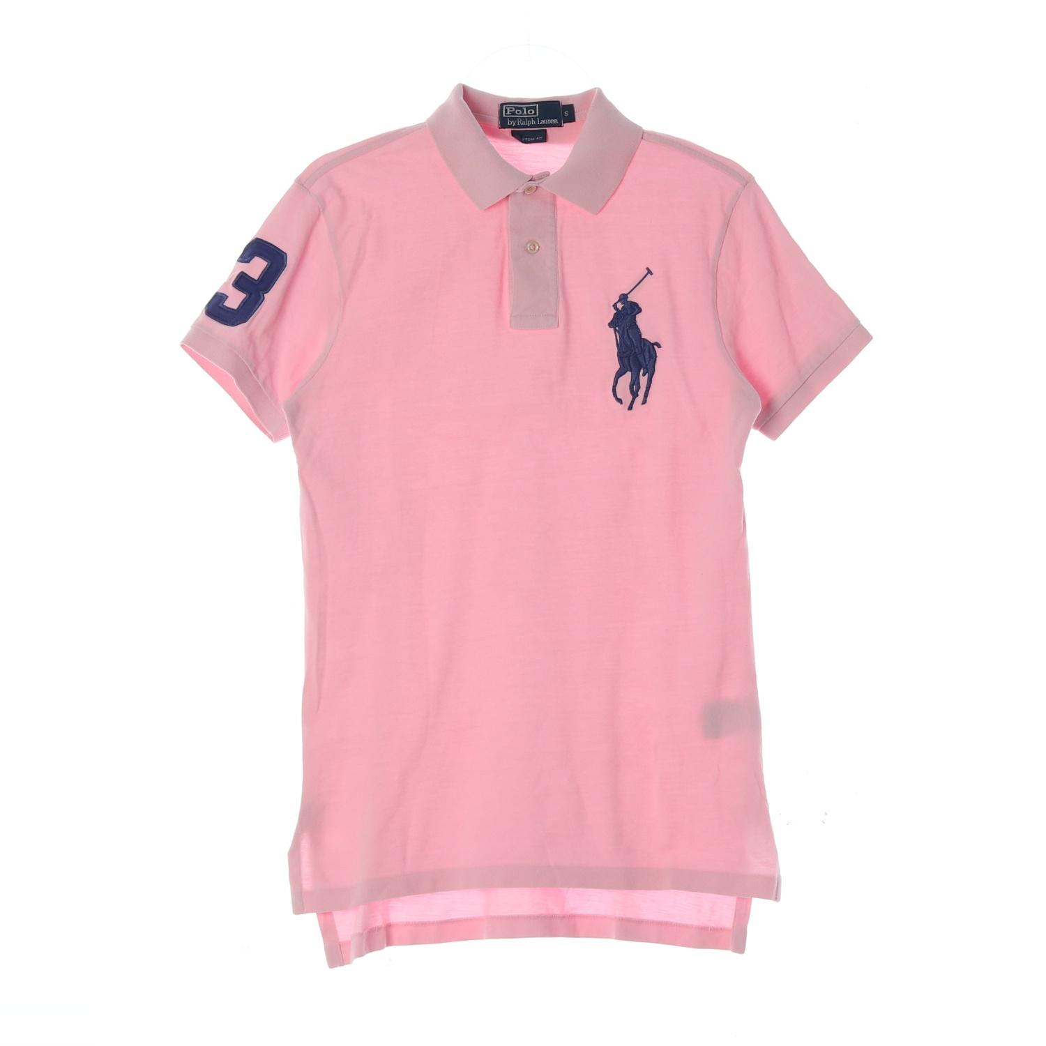 (정품)[S]폴로 랄프 로렌 연핑크 빅포니 반팔 카라티 PK 티셔츠