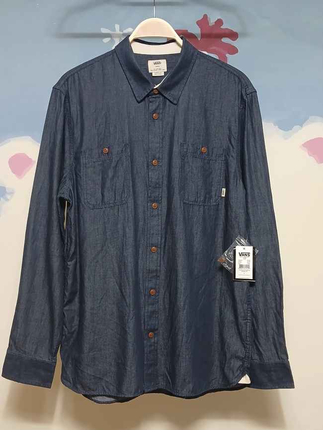 (105) VANS 반스 인디고 클래식핏 셔츠 남방